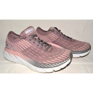 Hoka One One Clifton 5 Women’s Running Shoes Mauve Pink Sz 6.5